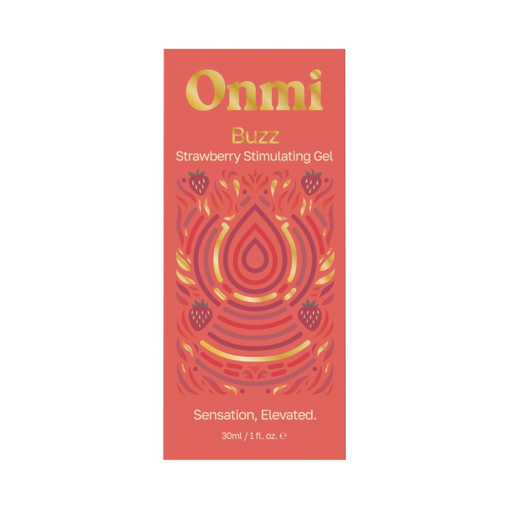 Onmi buzz strawberry liquid vibrator where gel creates tingling - sexual enhancers peaches and screams