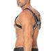 Ouch Black Bondage Leather Chest Bulldog Large To Xlarge Harness - Peaches and Screams