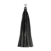 Ouch black faux leather diamond studded flogger 12.9 inch - peaches and screams