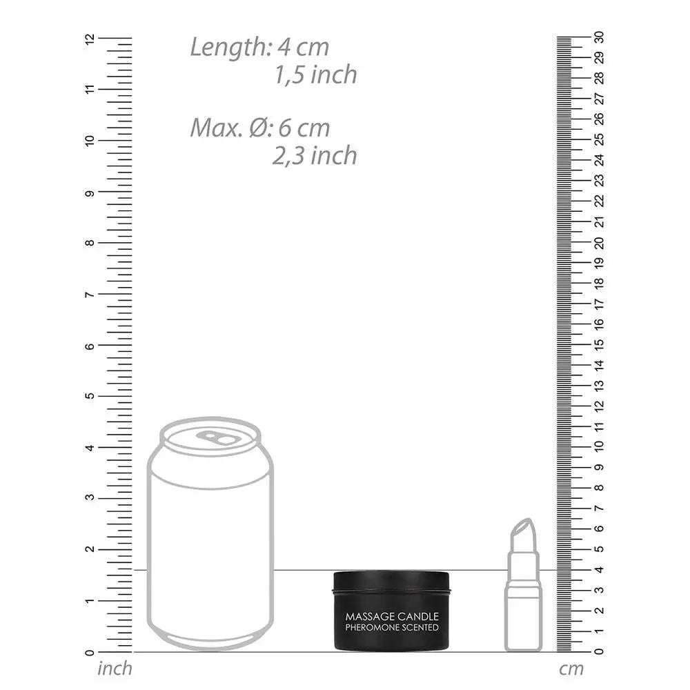 Ouch pheromone scented erotic massage candle 30ml - peaches and screams