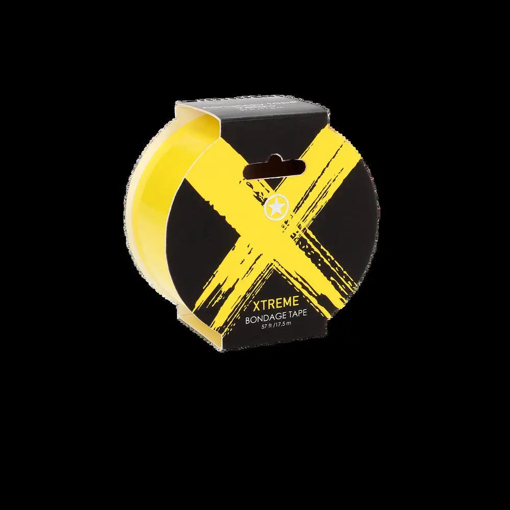 Ouch xtreme bondage tape 57ft yellow for creative restraint - peaches and screams