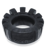 Oxballs silicone black lug lugged cock ring for men - peaches and screams