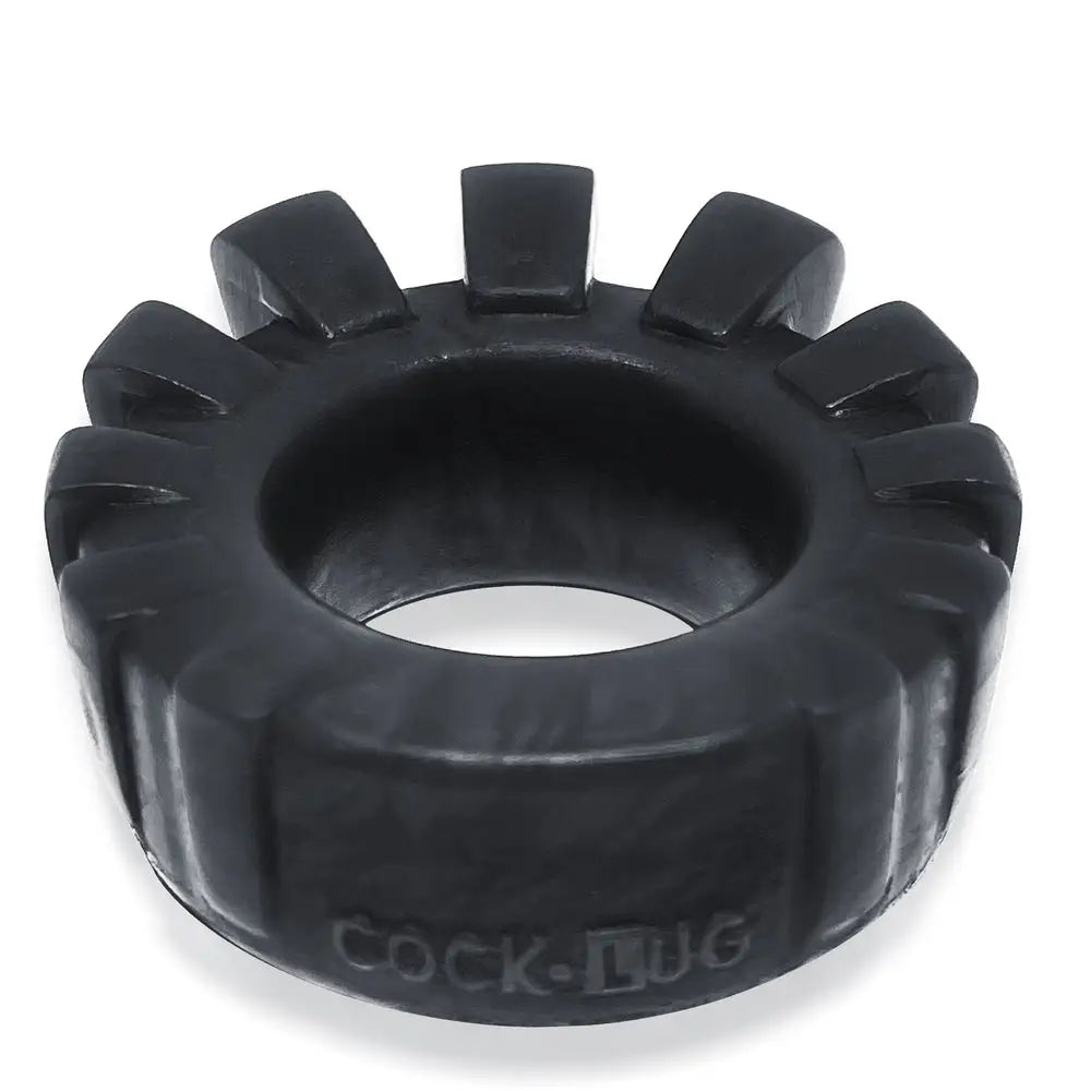 Oxballs Silicone Black Lug Lugged Cock Ring - Peaches and Screams