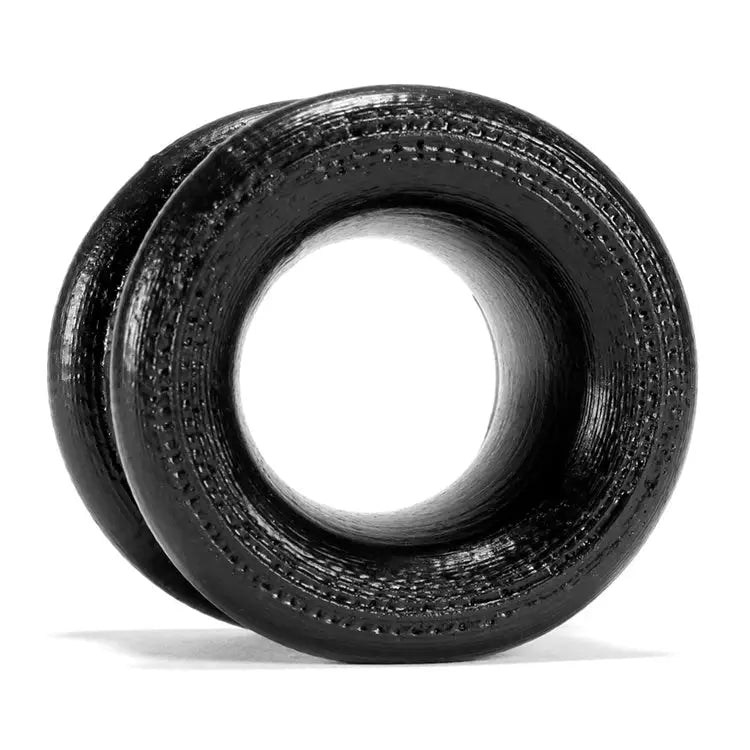 Oxballs Stretchy Silicone Black Short Ball Stretcher - Peaches and Screams