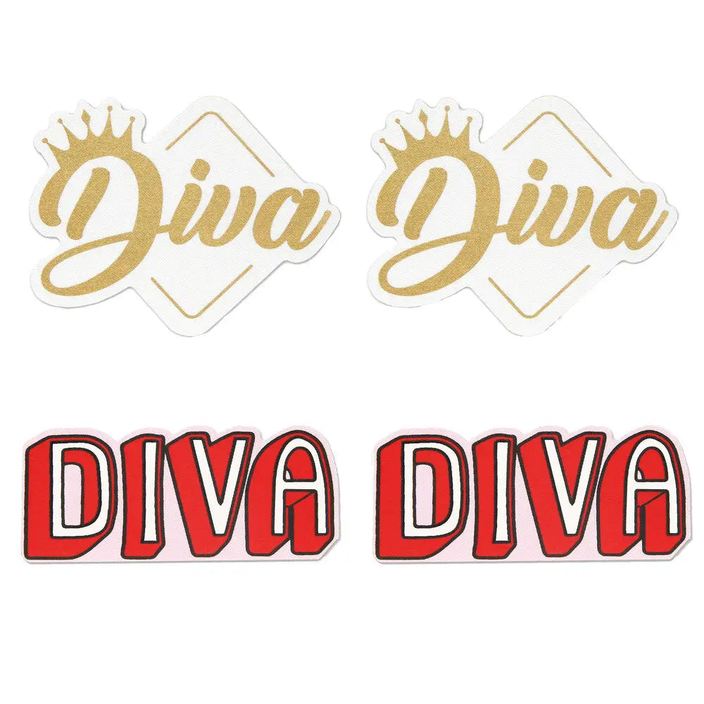 Peekaboo pasties diva shimmering reusable burlesque pasties - peaches and screams