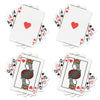 Peekaboo pasties queens and aces poker lingerie accessories - peaches and screams