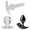 Perfect fit black anal fetish kit for men - peaches and screams