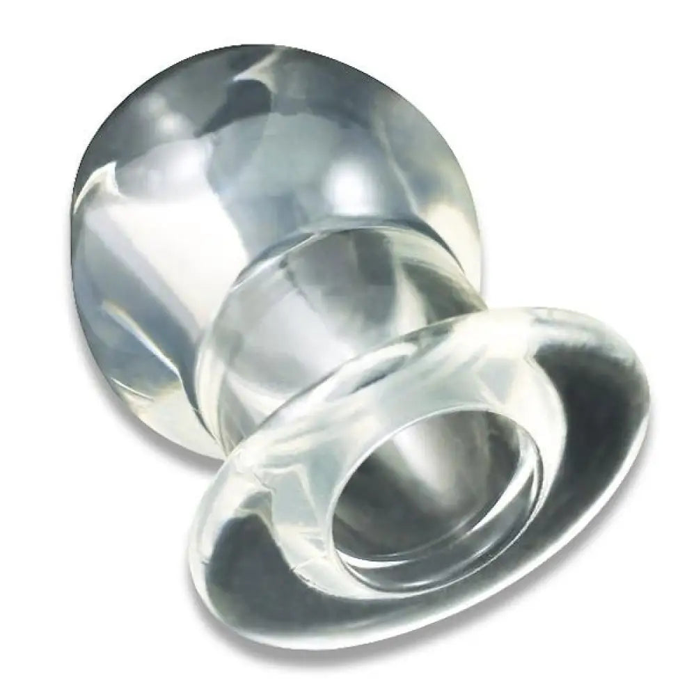 Perfect fit clear medium hollow butt plug 3.75 inch - peaches and screams
