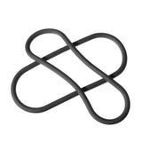 Perfect fit silicone black cock ring set of 2 - peaches and screams
