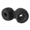 Perfect fit stretchy silicone cock and ball ring stretcher - peaches and screams