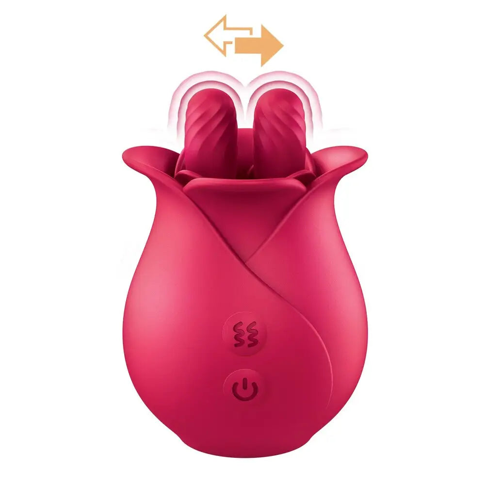 Pink clittastic tulip finger rechargeable massager - peaches and screams