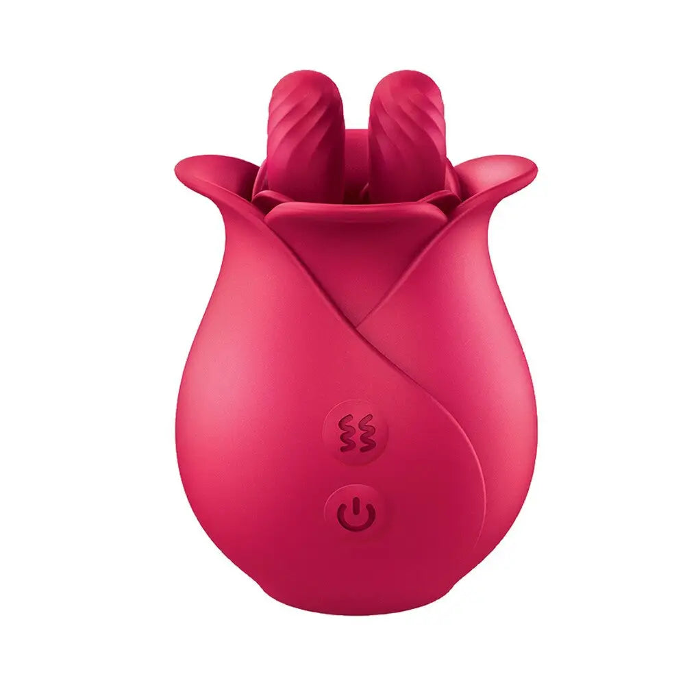 Pink clittastic tulip finger rechargeable massager - peaches and screams