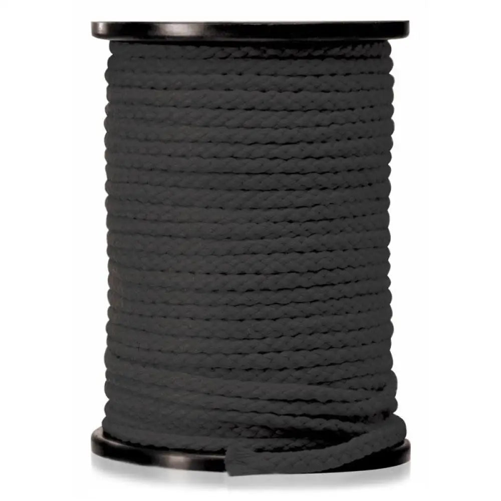 Pipedream 200ft japanese silk bondage restraint rope black - peaches and screams