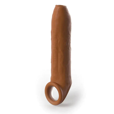Pipedream 7 - inch Silicone Uncut Penis Enhancer With Strap - Peaches and Screams