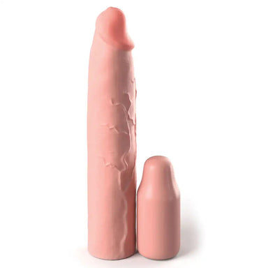 Pipedream 9-inch Silicone Flesh Pink Penis Extender - Peaches and Screams