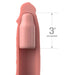 Pipedream 9 - inch Silicone Flesh Pink Penis Extender - Peaches and Screams