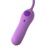 Pipedream purple butterfly clit stim with wired remote - peaches and screams
