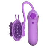 Pipedream purple butterfly clit stim with wired remote - peaches and screams