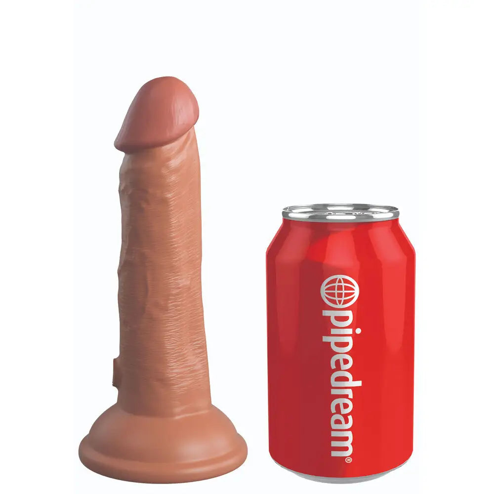 Pipedream silicone flesh brown rechargeable penis vibrator - peaches and screams