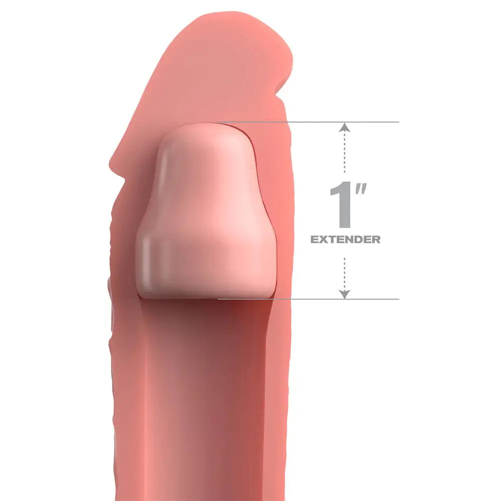 Pipedream silicone flesh pink penis extender 7 inch - peaches and screams