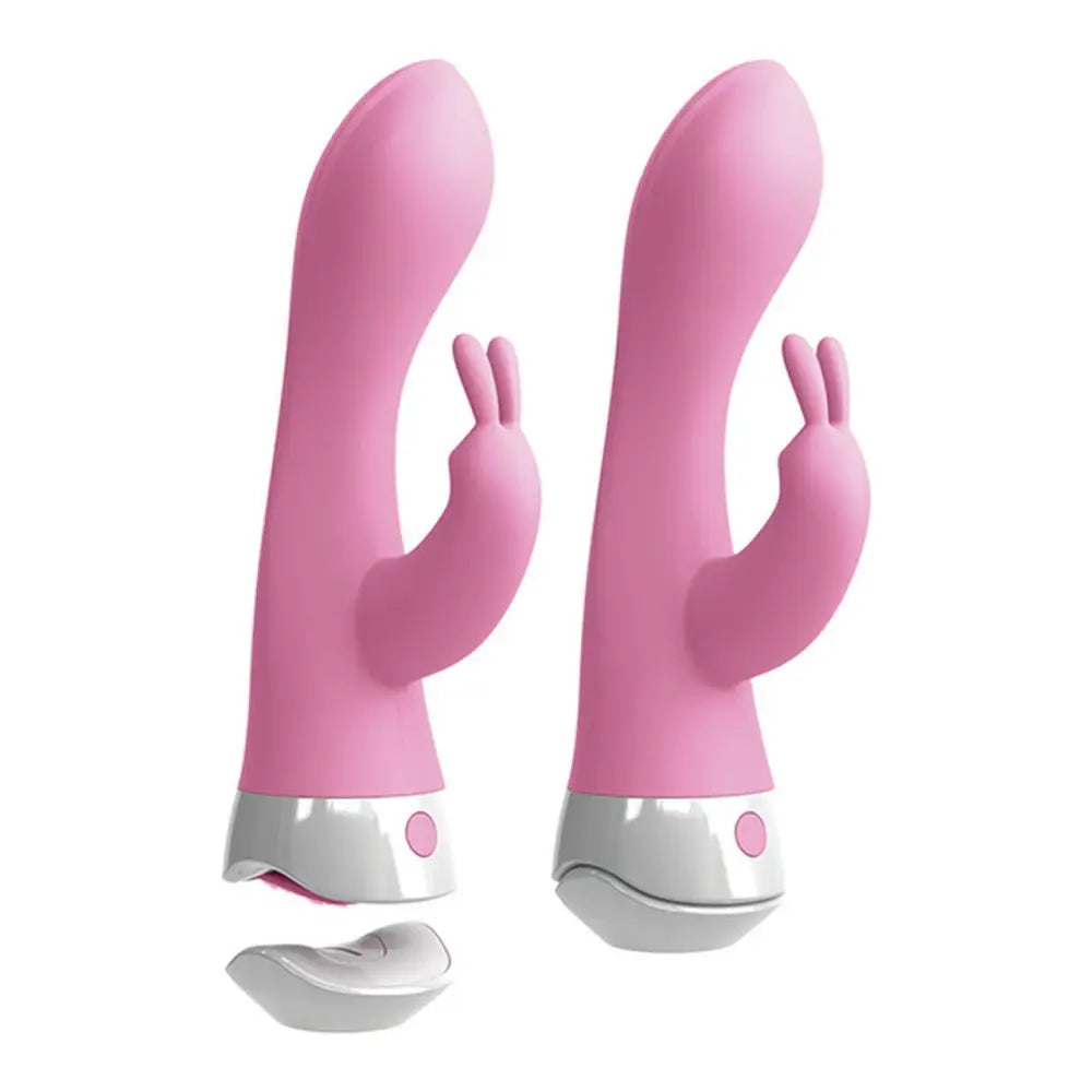 Pipedream silicone pink rechargeable waterproof rabbit vibrator - peaches and screams