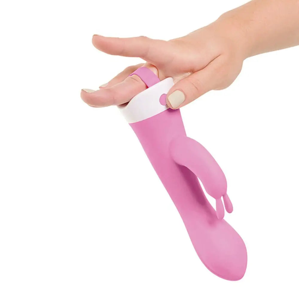 Pipedream silicone pink rechargeable waterproof rabbit vibrator - peaches and screams