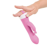 Pipedream silicone pink rechargeable waterproof rabbit vibrator - peaches and screams