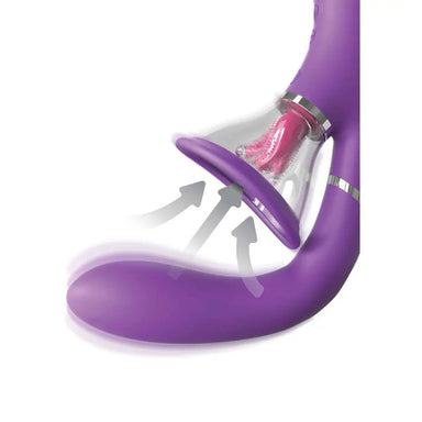 Pipedream Silicone Purple Rechargeable G-spot And Clitoral Vibrator - Peaches Screams