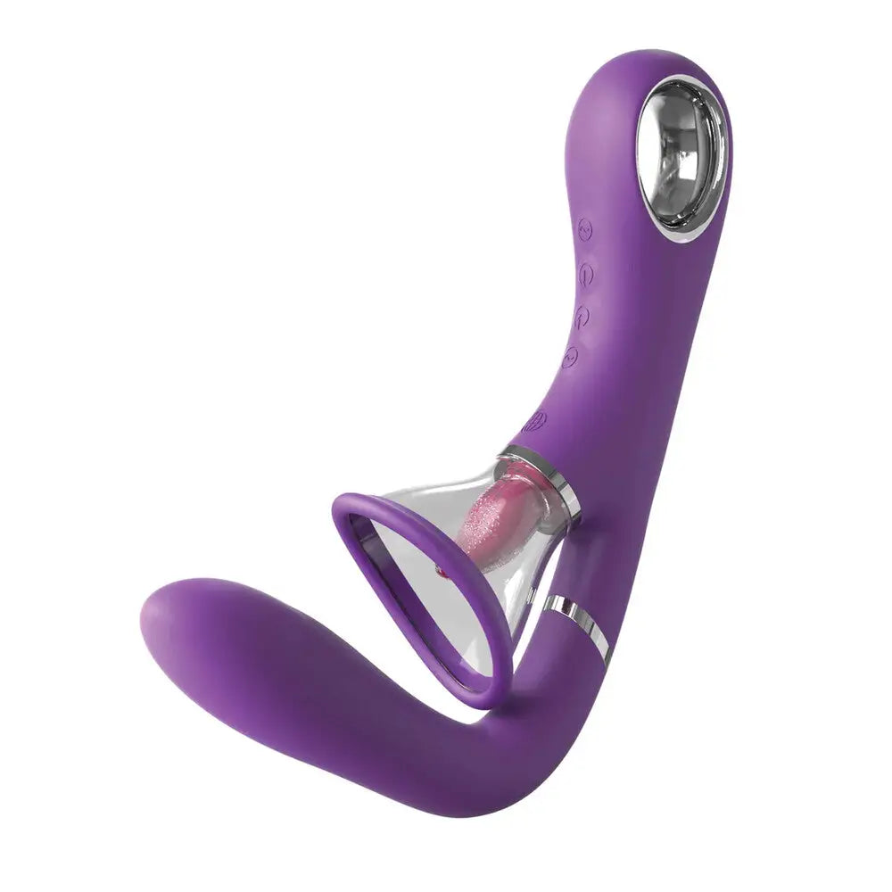 Pipedream Silicone Purple Rechargeable G-spot And Clitoral Vibrator - Peaches and Screams
