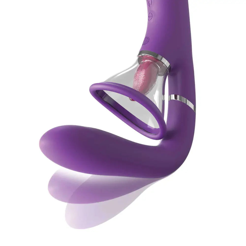 Pipedream Silicone Purple Rechargeable G-spot And Clitoral Vibrator - Peaches and Screams