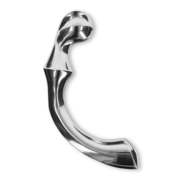 Playhouse Stainless Steel Silver Ribbed Anal Probe - Peaches and Screams
