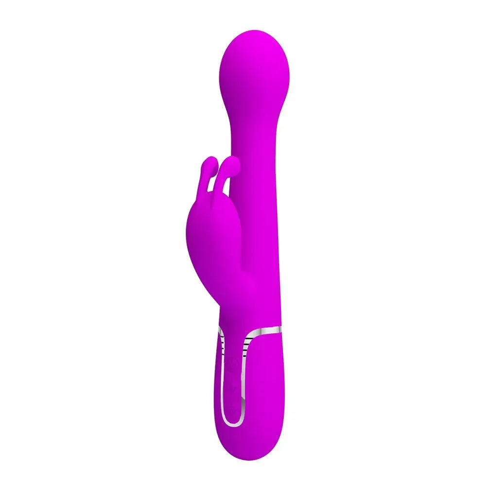 Pretty love dejon rechargeable rabbit vibrator purple - peaches and screams