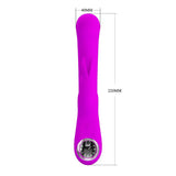 Pretty love lamar led rechargeable rabbit vibrator - peaches and screams