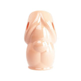 Pretty love oscar stretchy rubber flesh pink penis sleeve - peaches and screams