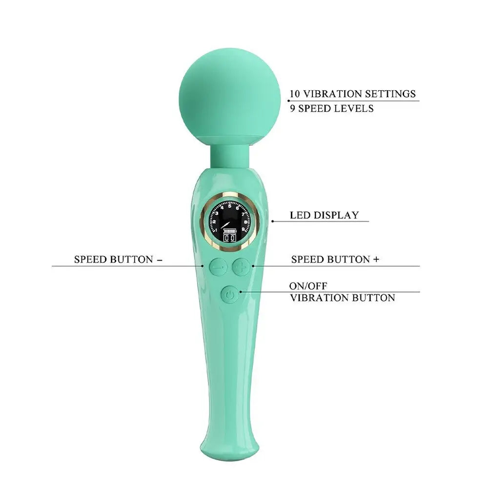 Pretty love skyler wand rechargeable smart led vibrator - peaches and screams