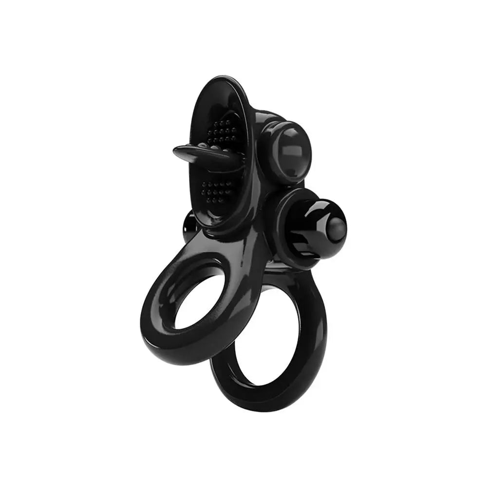 Pretty love stretchy multi speed vibrating cock ring - peaches and screams