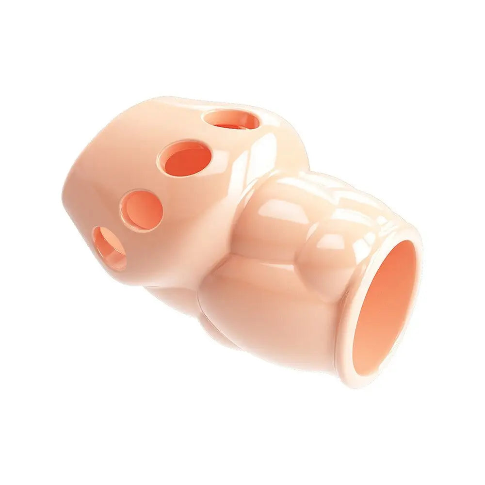 Pretty Love Stretchy Rubber Flesh Pink Oscar Penis Sleeve - Peaches and Screams