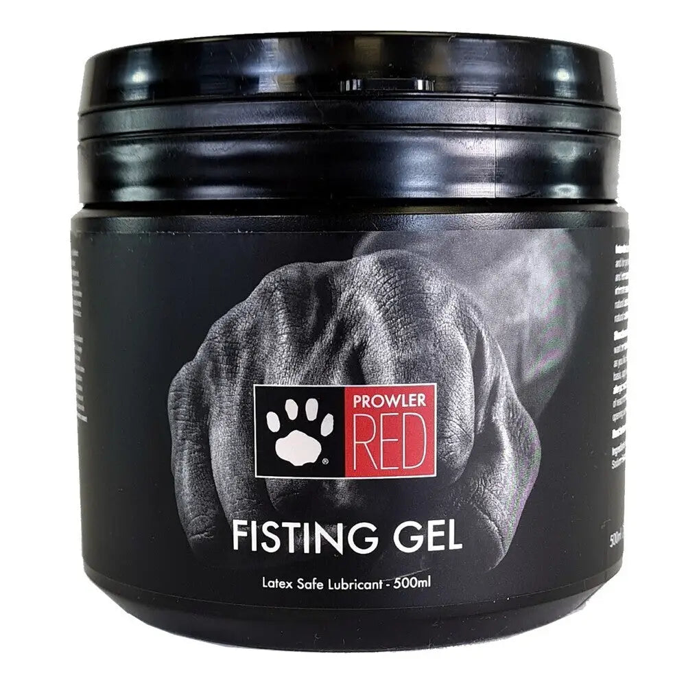 Prowler red fisting gel 500ml thick water based lubricant - peaches and screams