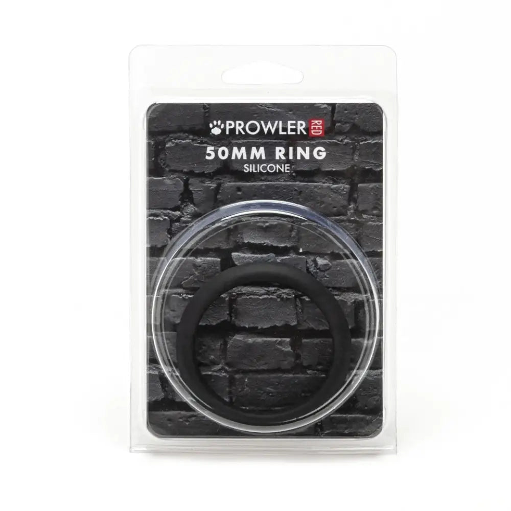 Prowler red silicone 50mm ring for stamina and firmness - peaches and screams