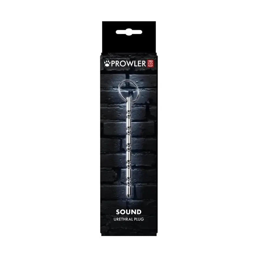Prowler Stainless - steel Silver Sound Urethral Plug With Ripped Length - Peaches and Screams