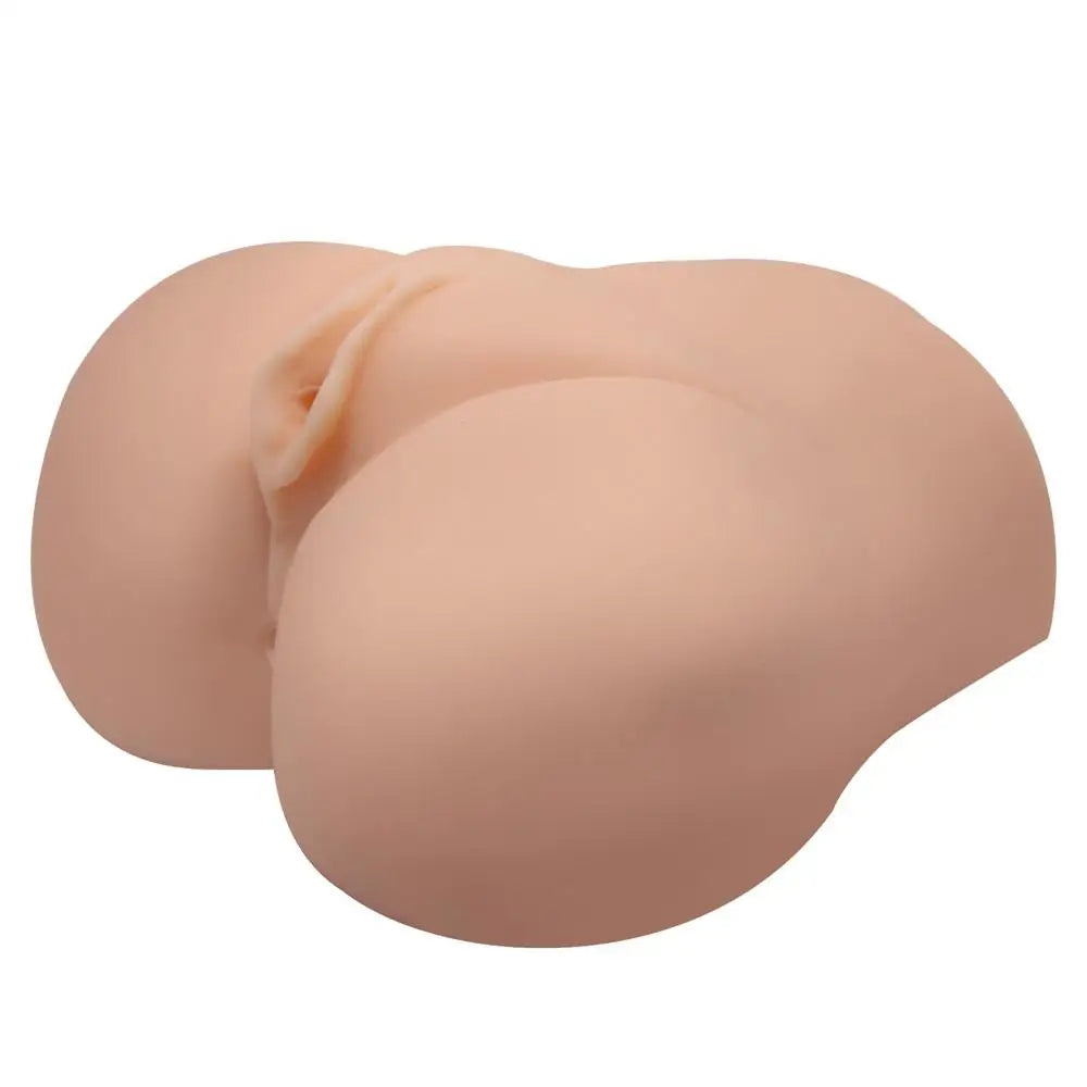 Realistic feel flesh pink dual vagina and ass masturbator - peaches and screams