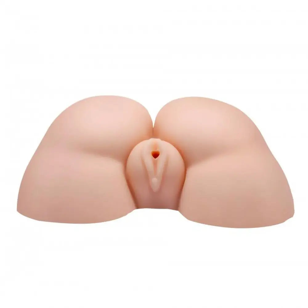 Realistic feel flesh pink vibrating masturbator - peaches and screams