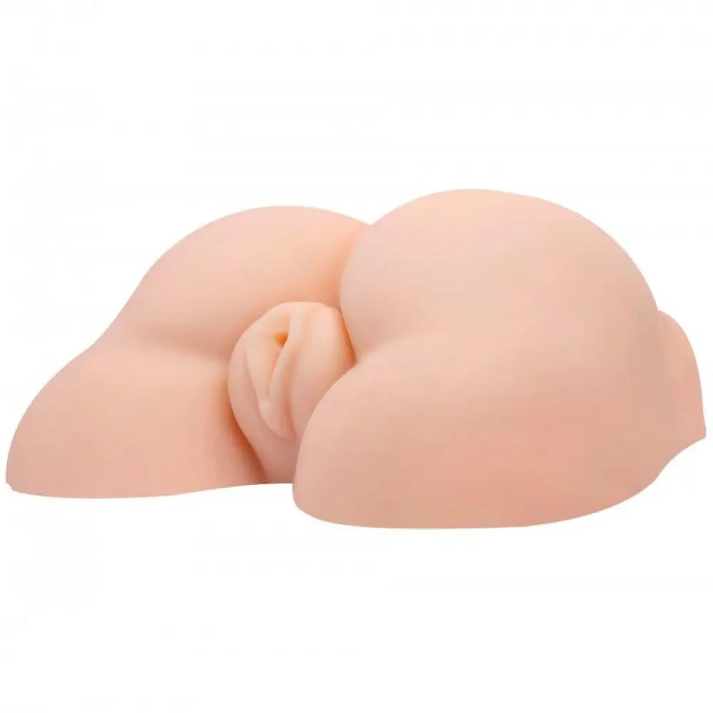 Realistic feel flesh pink vibrating masturbator - peaches and screams