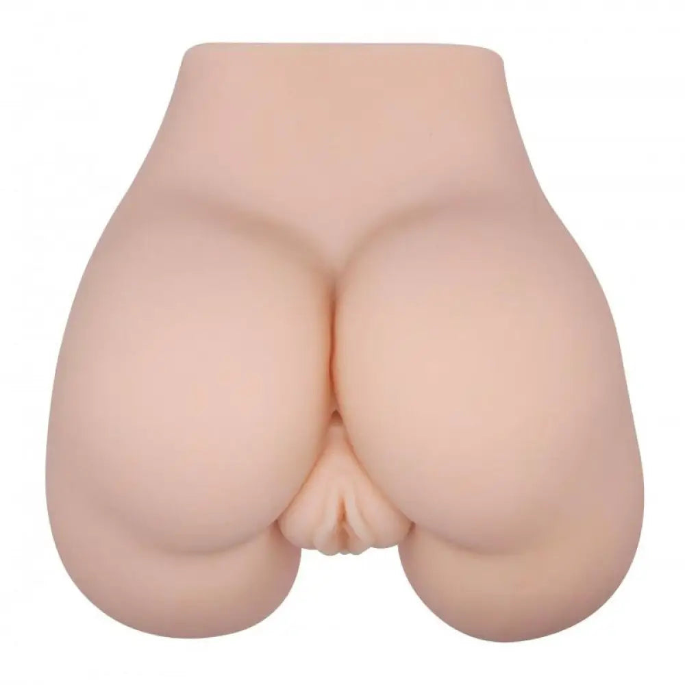 Realistic feel flesh pink vibrating masturbator - peaches and screams