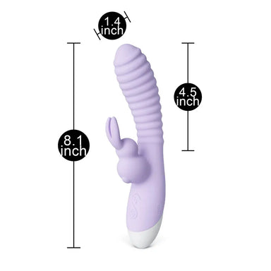 Rechargeable 12speed Rabbit Vibrator Purple - Peaches and Screams