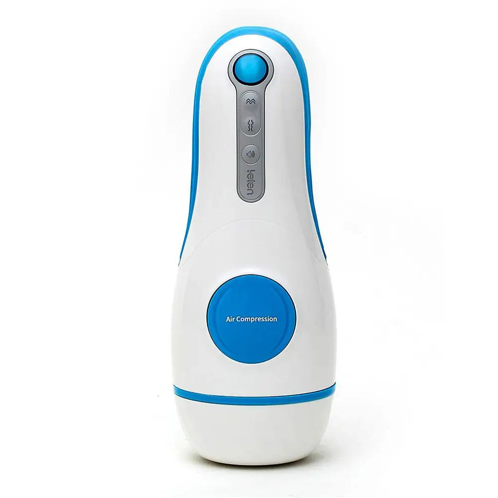 Rechargeable sucking and vibrating male masturbator cup - peaches and screams