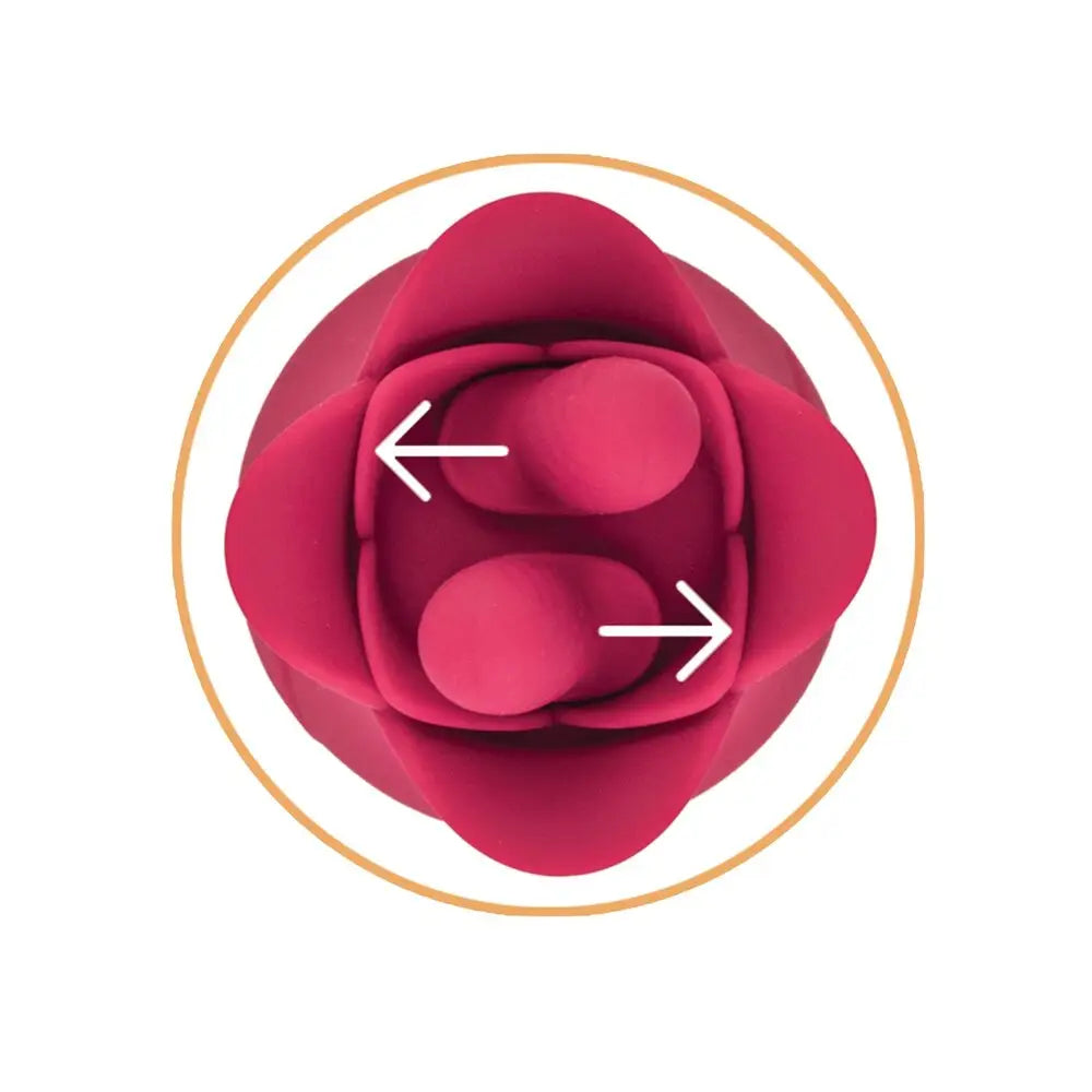 Red Clittastic Tulip Finger Massager Pleasure Plug Set - Peaches and Screams