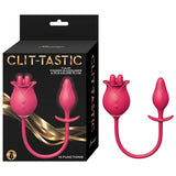 Red clittastic tulip finger massager pleasure plug set - peaches and screams