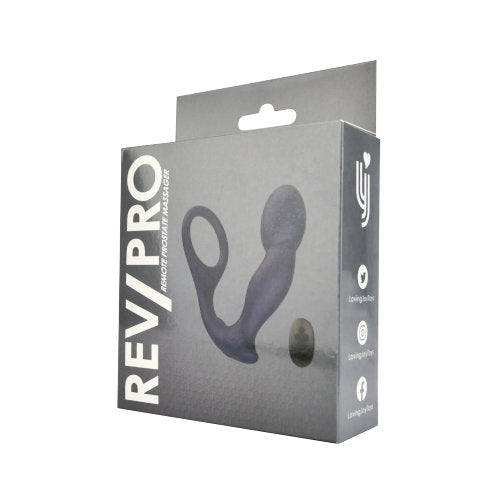 Rev-pro remote controlled silicone prostate massager - prostate massagers peaches and screams