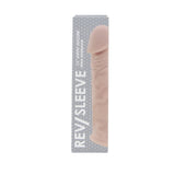 Rev-sleeves 7.5 inch girthy realistic silicone penis extension sleeve - penis sleeves peaches and screams